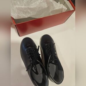 Brand New Capezio Tic Tap Toe 443C Tap Dance Shoes Black Kids Boys Size 11M NWT